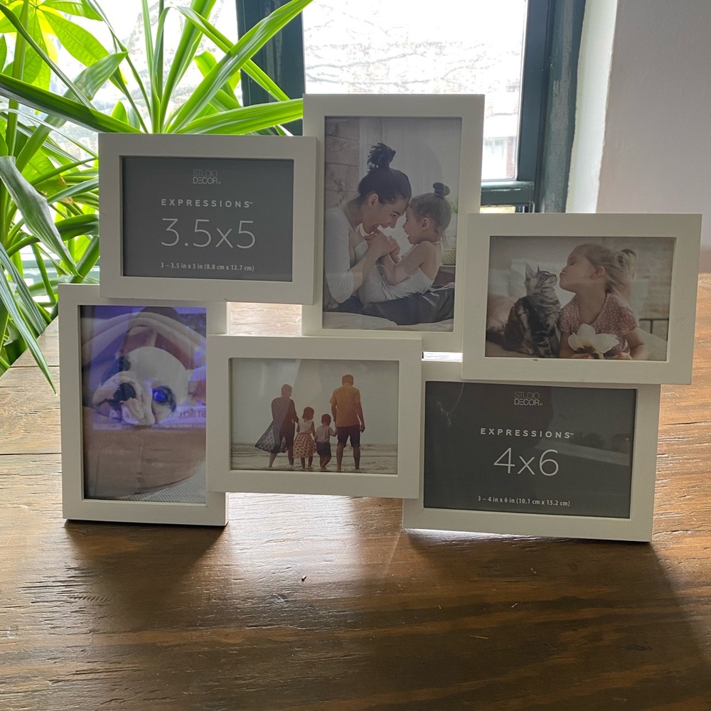 White Collage Picture Frame Set